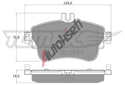 TOMEX Brakes Sada brzdovch destiek TMX TX 18-07, TX 18-07