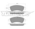 TOMEX Brakes Sada brzdovch destiek ‐ TMX TX 18-10