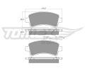 TOMEX Brakes Sada brzdovch destiek ‐ TMX TX 18-11