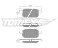 TOMEX Brakes Sada brzdov�ch desti�ek&nbsp;&dash;&nbsp;TMX TX 18-14