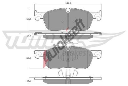 TOMEX Brakes Sada brzdovch destiek TMX TX 18-151, TX 18-151