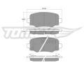 TOMEX Brakes Sada brzdovch destiek ‐ TMX TX 18-19
