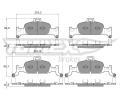 TOMEX Brakes Sada brzdovch destiek ‐ TMX TX 18-22