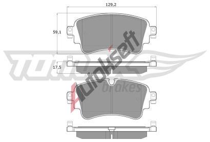 TOMEX Brakes Sada brzdovch destiek TMX TX 18-23, TX 18-23