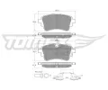 TOMEX Brakes Sada brzdovch destiek ‐ TMX TX 18-231
