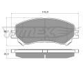 Sada brzdových destiček TOMEX Brakes ‐ TMX TX 18-25  Sada brzdových destiček TOMEX Brakes ‐ TMX TX 18-25