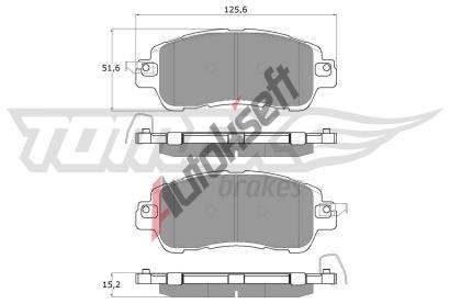 TOMEX Brakes Sada brzdovch destiek TMX TX 18-26, TX 18-26