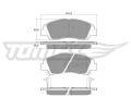 TOMEX Brakes Sada brzdovch destiek ‐ TMX TX 18-29