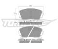 TOMEX Brakes Sada brzdovch destiek ‐ TMX TX 18-30