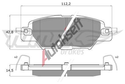 TOMEX Brakes Sada brzdovch destiek TMX TX 18-31, TX 18-31