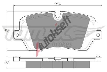 TOMEX Brakes Sada brzdovch destiek TMX TX 18-34, TX 18-34