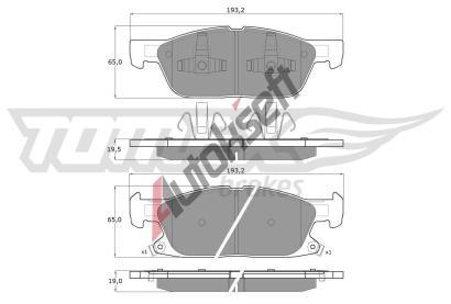 TOMEX Brakes Sada brzdovch destiek TMX TX 18-39, TX 18-39