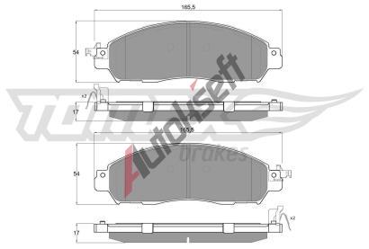 TOMEX Brakes Sada brzdovch destiek TMX TX 18-41, TX 18-41