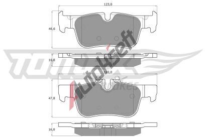 TOMEX Brakes Sada brzdovch destiek TMX TX 18-44, TX 18-44