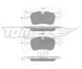 TOMEX Brakes Sada brzdovch destiek ‐ TMX TX 18-46