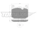 TOMEX Brakes Sada brzdovch destiek ‐ TMX TX 18-481