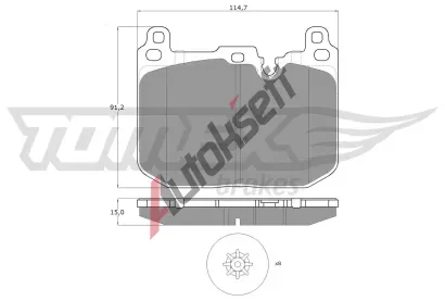 TOMEX Brakes Sada brzdovch destiek TMX TX 18-481, TX 18-481
