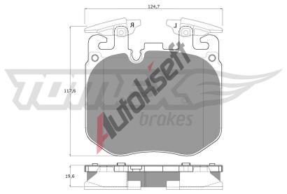 TOMEX Brakes Sada brzdovch destiek TMX TX 18-50, TX 18-50