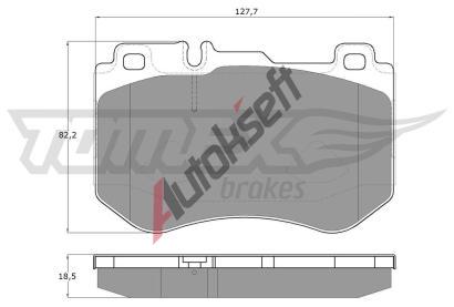TOMEX Brakes Sada brzdovch destiek TMX TX 18-51, TX 18-51