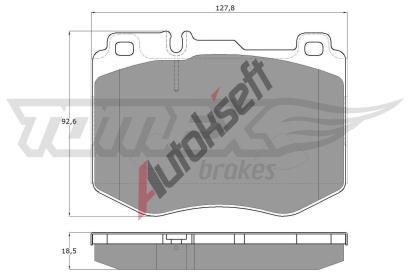 TOMEX Brakes Sada brzdovch destiek TMX TX 18-52, TX 18-52