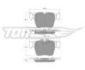 TOMEX Brakes Sada brzdovch destiek ‐ TMX TX 18-54