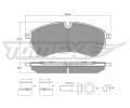 Sada brzdovch destiek TOMEX Brakes ‐ TMX TX 18-58