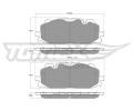TOMEX Brakes Sada brzdovch destiek ‐ TMX TX 18-60