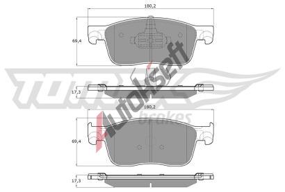 TOMEX Brakes Sada brzdovch destiek TMX TX 18-63, TX 18-63
