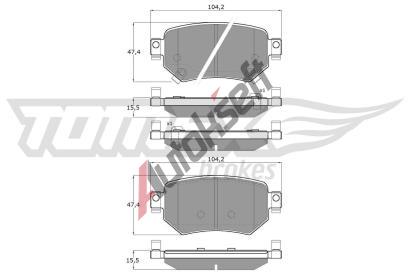 TOMEX Brakes Sada brzdovch destiek TMX TX 18-70, TX 18-70