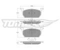TOMEX Brakes Sada brzdovch destiek ‐ TMX TX 18-73