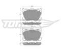 TOMEX Brakes Sada brzdovch destiek ‐ TMX TX 18-75