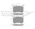 TOMEX Brakes Sada brzdovch destiek ‐ TMX TX 18-77