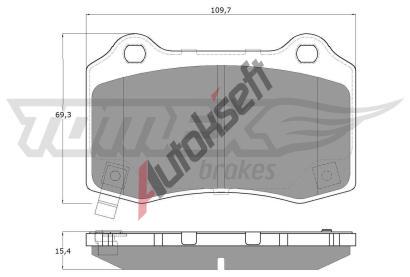 TOMEX Brakes Sada brzdovch destiek TMX TX 18-81, TX 18-81