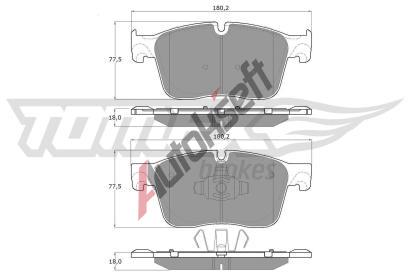 TOMEX Brakes Sada brzdovch destiek TMX TX 18-84, TX 18-84