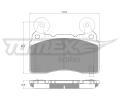 TOMEX Brakes Sada brzdovch destiek ‐ TMX TX 18-89