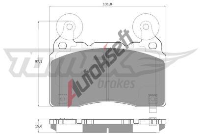 TOMEX Brakes Sada brzdovch destiek TMX TX 18-89, TX 18-89