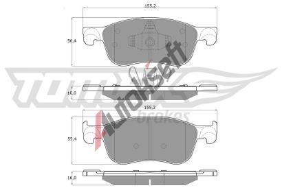 TOMEX Brakes Sada brzdovch destiek TMX TX 18-90, TX 18-90
