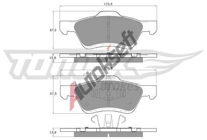 TOMEX Brakes Sada brzdovch destiek TMX TX 18-94, TX 18-94