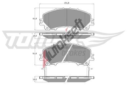 TOMEX Brakes Sada brzdovch destiek TMX TX 18-99, TX 18-99