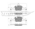 TOMEX Brakes Sada brzdovch destiek ‐ TMX TX 19-08