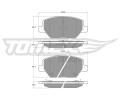 Sada brzdovch destiek TOMEX Brakes ‐ TMX TX 19-10