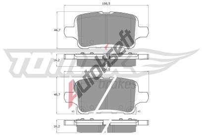 TOMEX Brakes Sada brzdovch destiek TMX TX 19-11, TX 19-11