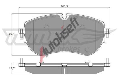 TOMEX Brakes Sada brzdovch destiek TMX TX 19-13, TX 19-13