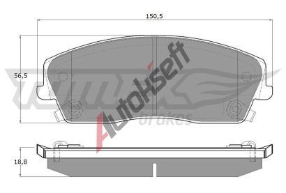 TOMEX Brakes Sada brzdovch destiek TMX TX 19-18, TX 19-18