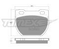 TOMEX Brakes Sada brzdovch destiek ‐ TMX TX 19-24