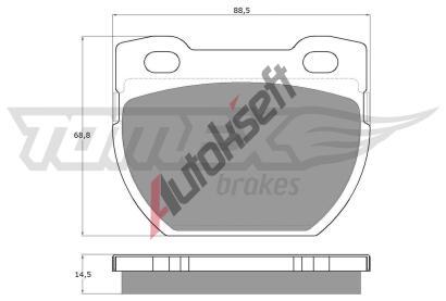 TOMEX Brakes Sada brzdovch destiek TMX TX 19-24, TX 19-24