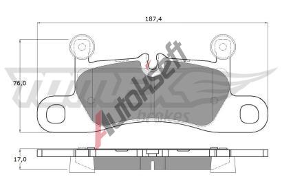 TOMEX Brakes Sada brzdovch destiek TMX TX 19-26, TX 19-26