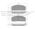 TOMEX Brakes Sada brzdovch destiek ‐ TMX TX 19-31