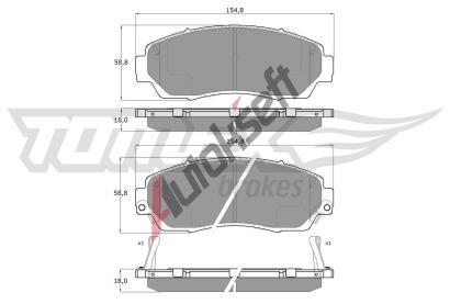 TOMEX Brakes Sada brzdovch destiek TMX TX 19-33, TX 19-33