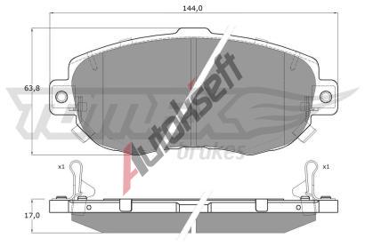 TOMEX Brakes Sada brzdovch destiek TMX TX 19-34, TX 19-34